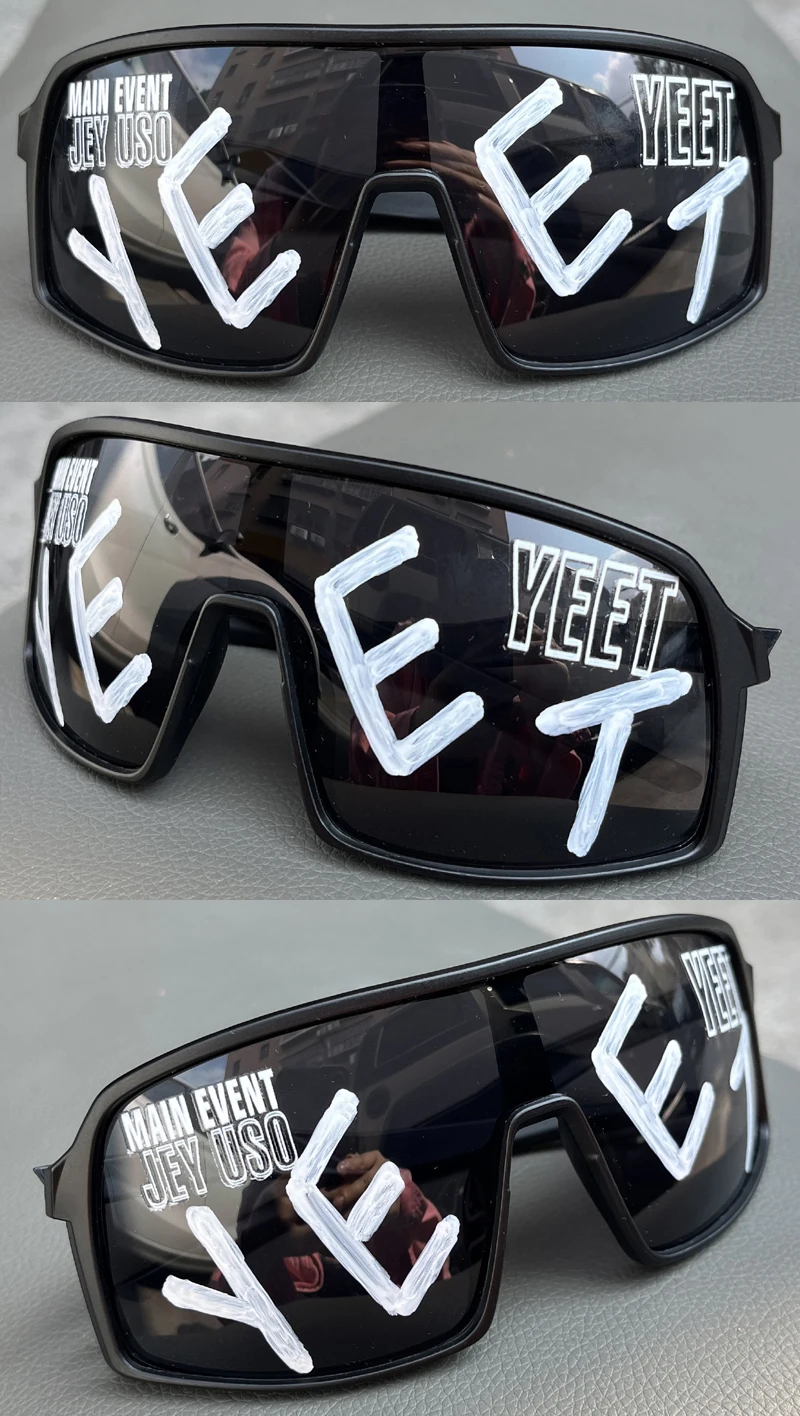 Jey Uso YEET Sport-Sonnenbrille für Erwachsene, Bloodline Wrestling, Fan-Ausrüstung, seltene Farben, sportliche Sonnenbrille für Männer und Frauen – Detail 27