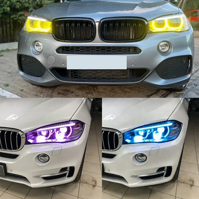 

Applicable14-18BmwX5 X6 F15 F16Lemon Yellow Daytime Running Lights Golden EyeLED DRL