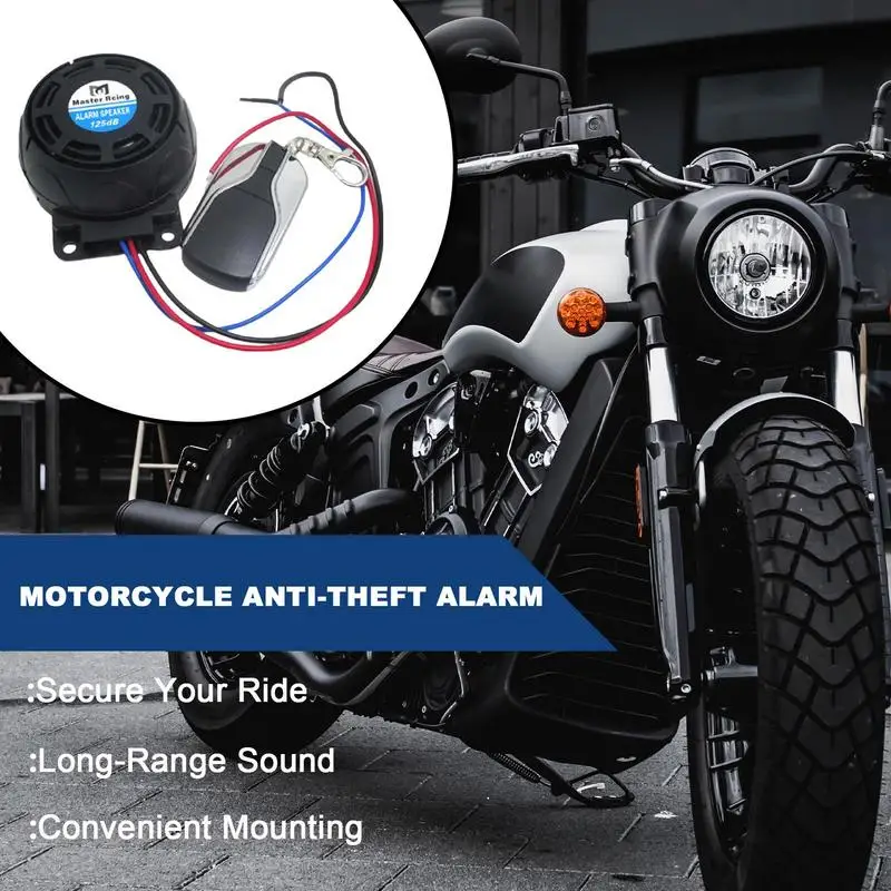 

Motorcycle Alarm Waterproof Remote Control Security System For Motorcycle Loud Alarm With High Sensitivity Security System For
