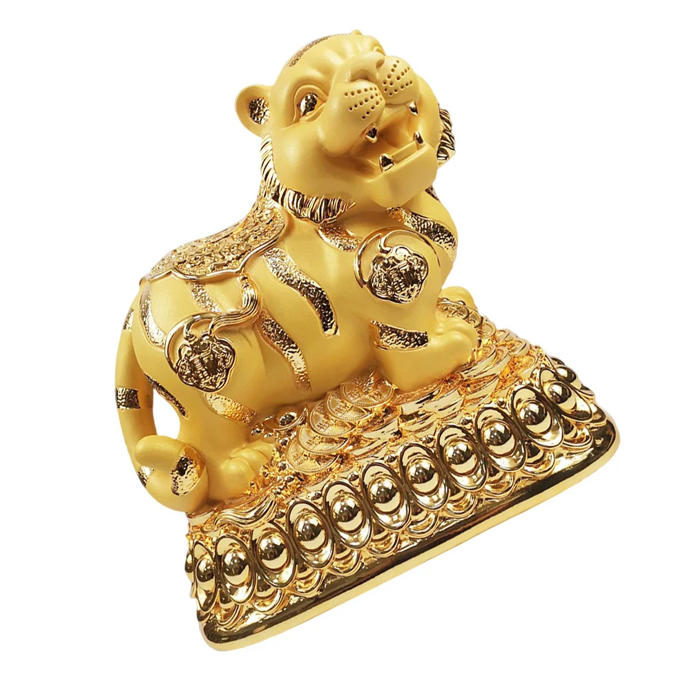 

Tiger Shaped Coin Bank Creative Resin Desktop Ornament Money Saving Box Cute Cartoon Tiger Piggy Bank Kids Tabletop Decoration