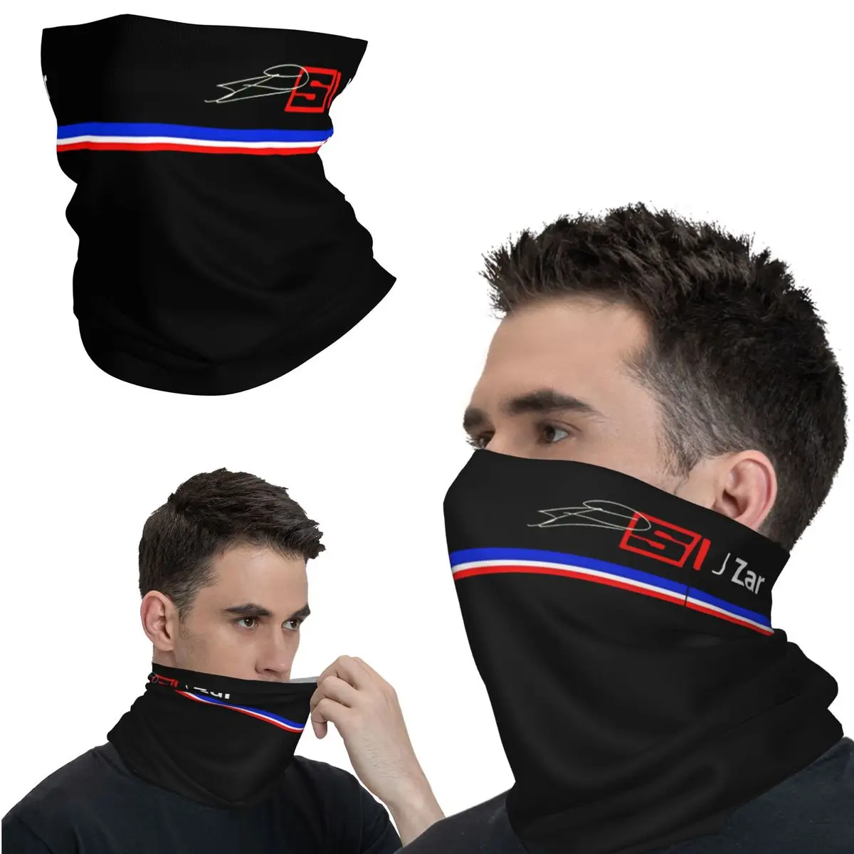 

Hip Bandana Neck Cover Motorcycle Club Johann Zarco 5 Face Scarf Running Unisex Adult Breathable