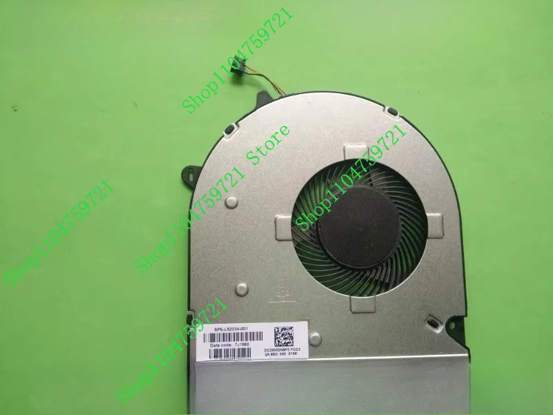

DB оригинальный новый вентилятор процессора для HP 15-DU 15s-du 15-DW DY 250 G8 L52034-001 TPN-C139 вентилятор для ноутбука DC28000N6F0 DFS5K12114464N