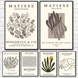 1pc Abstract Matisse Coral Flowers Woman Body Nordic Poster Sticky Wall Art Printing Waterproof Home Living Bed Room Decor
