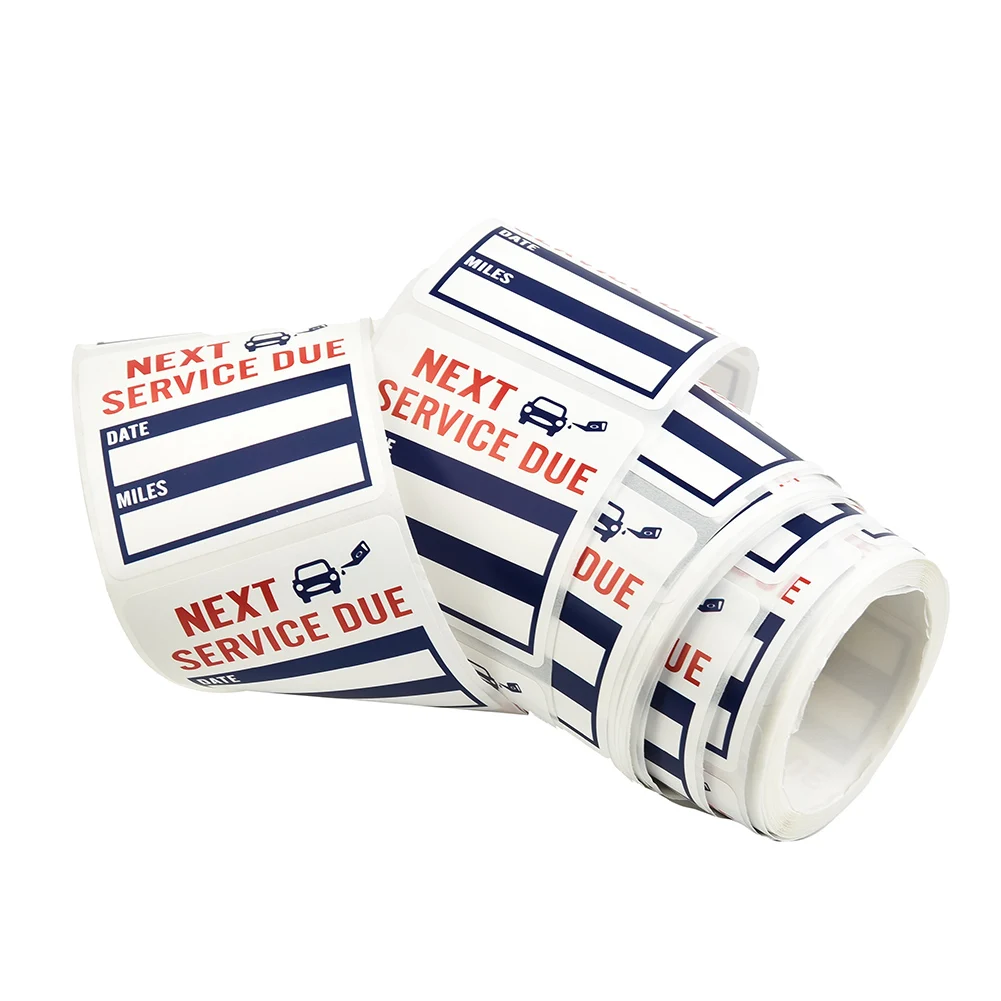 

Oil Change Stickers Reminder Service Sticker Stickers Windo 2*2inch Clear Lite Brand New High Quality Hot Sale