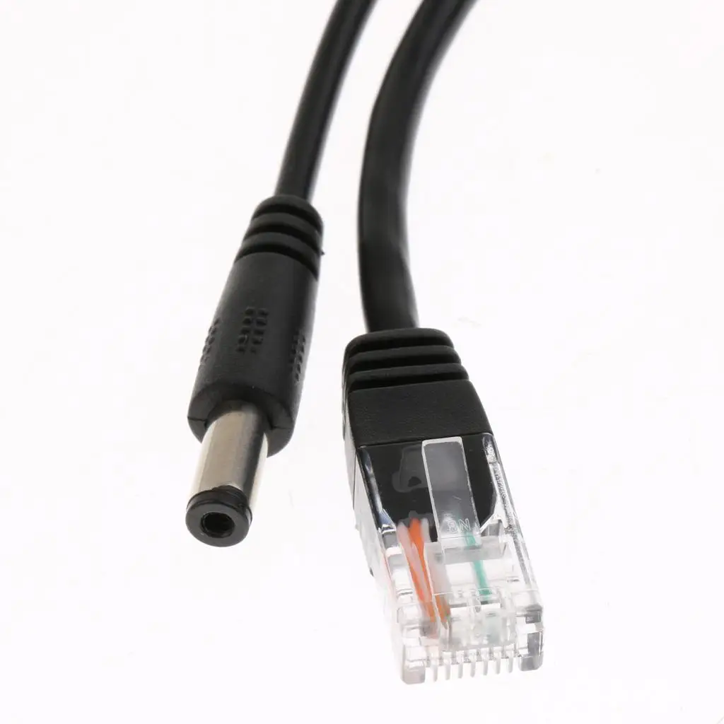 POE Splitter 12V Converter Strong Performance Plastic Network Adapter for Universal Office Monitoring
