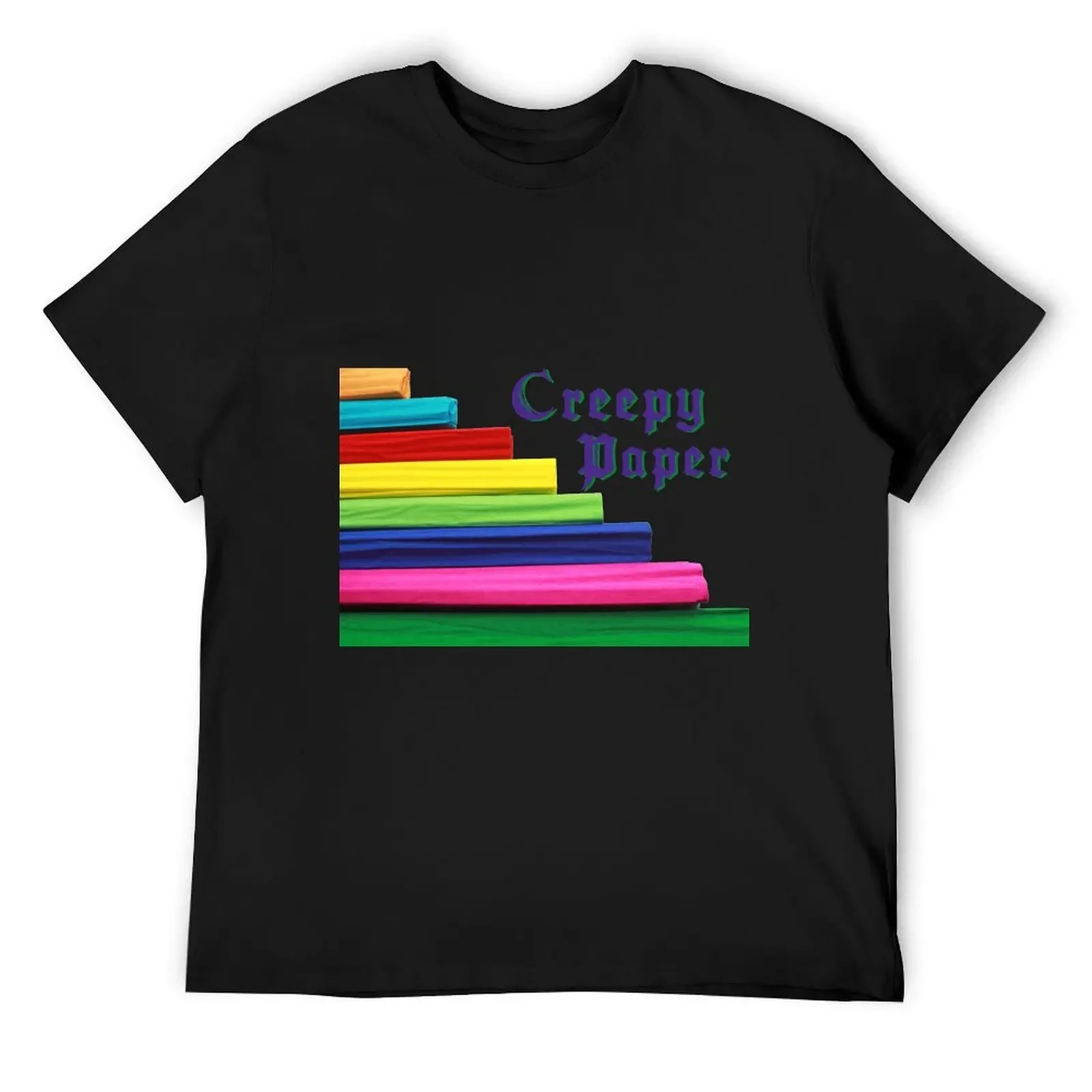 

Creepy Paper T-Shirt luxury t-shirt oversizeds baggy shirts mens vintage t shirts