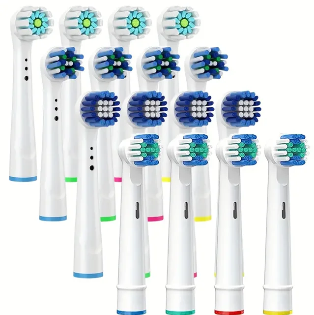 16/20 szt. Główki szczoteczek do szczoteczek elektrycznych Oral B, wymienne główki wymienne, do zębów czułych, z funkcją Cross Action (nie pasują do iO)