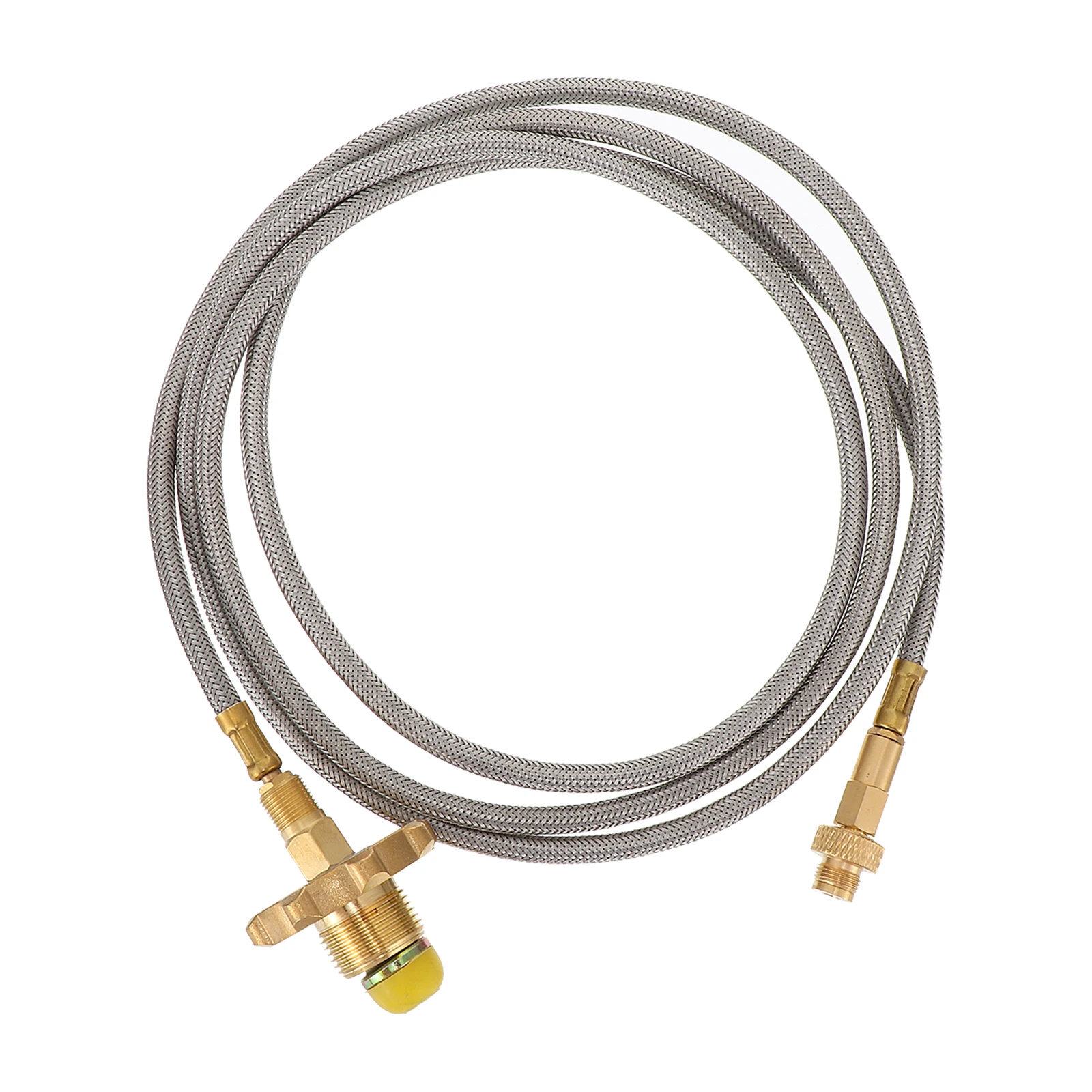 

1Pcs Propane Hose Durable Aluminum Alloy Connector for Gas Stove Outdoor Camping Bbq Picnic Liquefied Gas Pipe