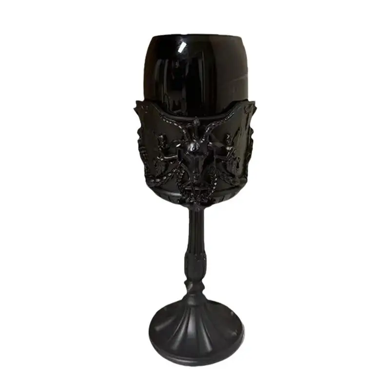 Gothic Wine Goblet Nordic style dark red wine glass skull glass goblet  Skull Goblet Creative Beer Mug Gothic 3D Wine Glass Mugs