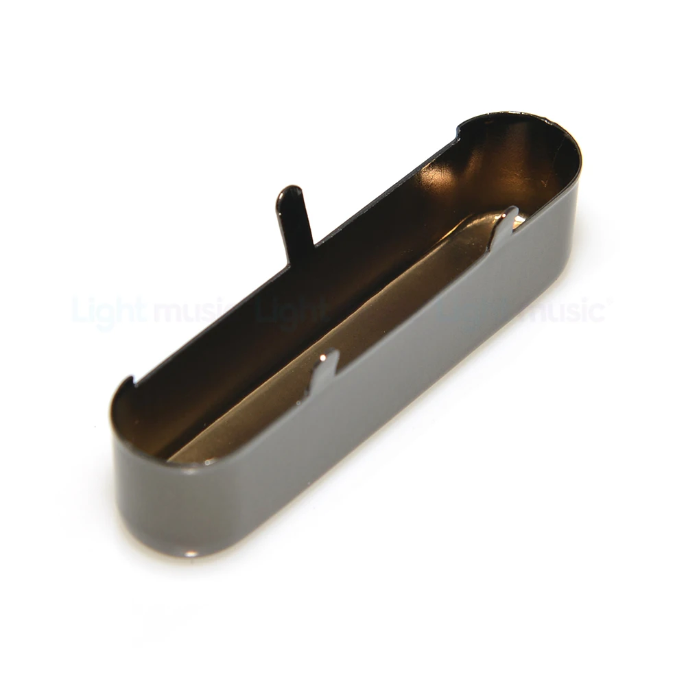 1Pcs Electric Guitar Pickup Cover Brass Neck Pickup Cover Black Nickel Chrome For Tele Electric Guitar Parts