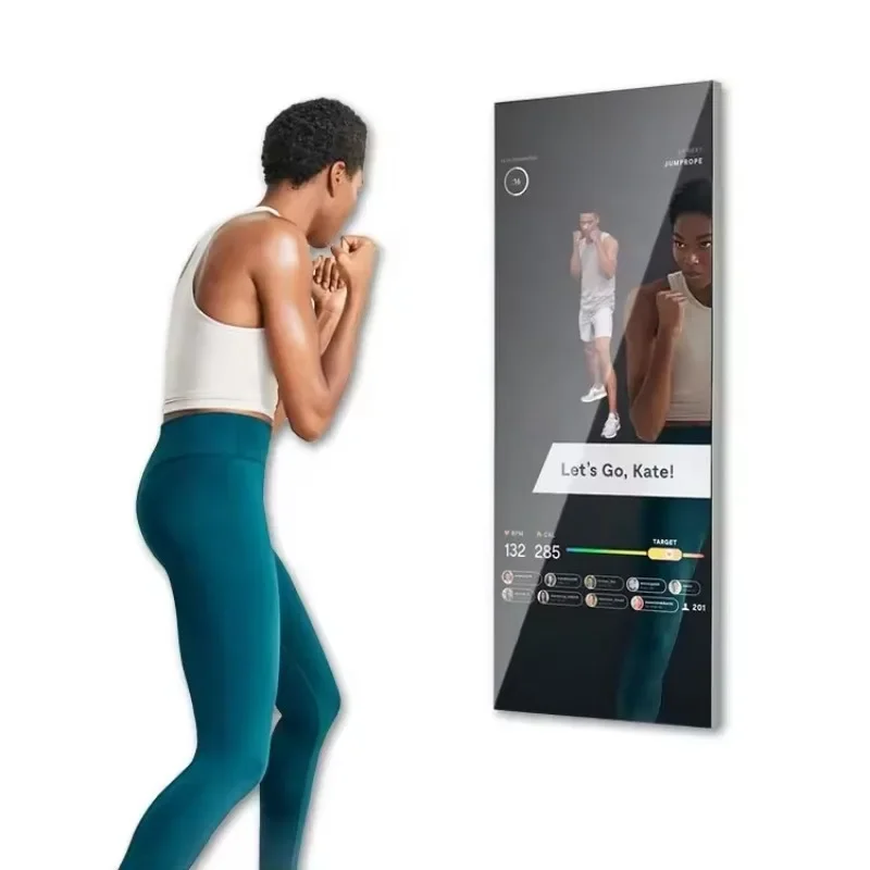 

43" Led Standing Workout Smart Magic Electronic Fitness Mirror Tv Interactive Touch Screen Wise Gym Exercise Mirror