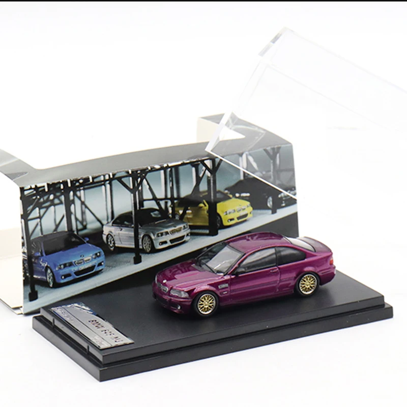 SH&SW 1:64 Scale  E46 M3 Simulation Alloy Car Model Static Display Collectible Toy Gift Souvenir Decration