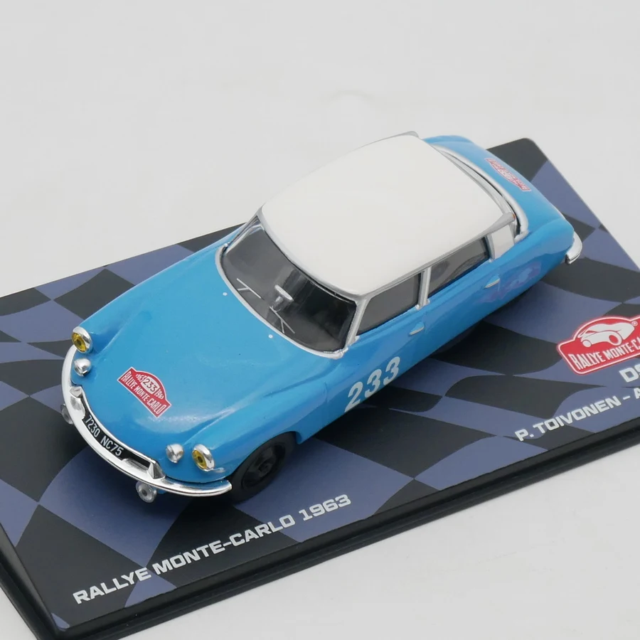ダイキャスト Ixo 1:43 スケールシトロエン DS 19 WRC 1963 合金車モデルグッズ玩具ギフトお土産ディスプレイ飾り