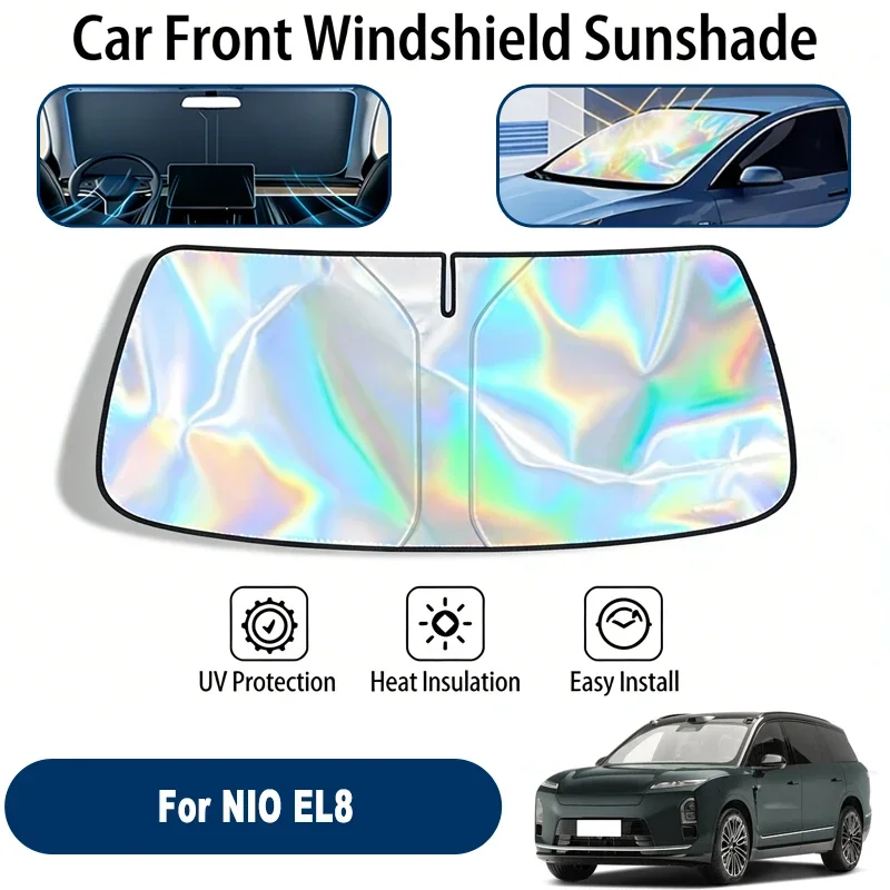 

Car Windshield Sun Shade UV Reflective Sun Visor Protection Cover For NIO EL8 2018-2026