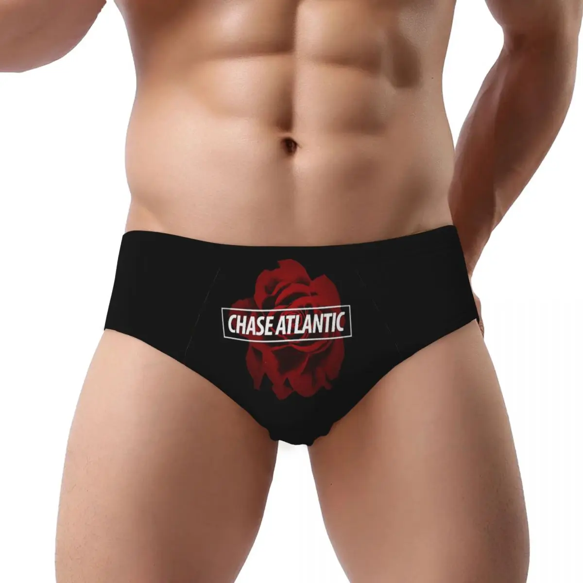

Chase Atlantic Rose Logo Men's Triangle Panties Comfortable Boxer Underpants Short Underwear for Homme Man Boyfriend Gifts