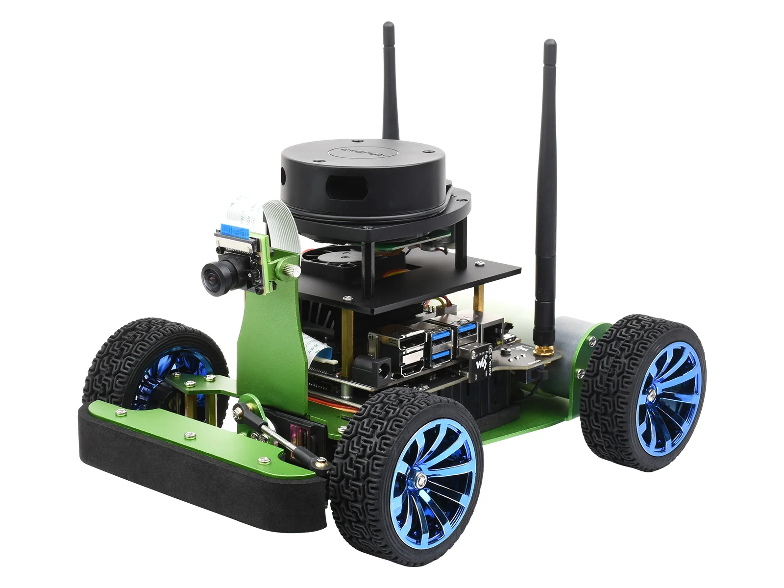 

JetRacer Professional Version ROS AI Kit, Dual Controllers AI Robot, Lidar Mapping, Vision Processing