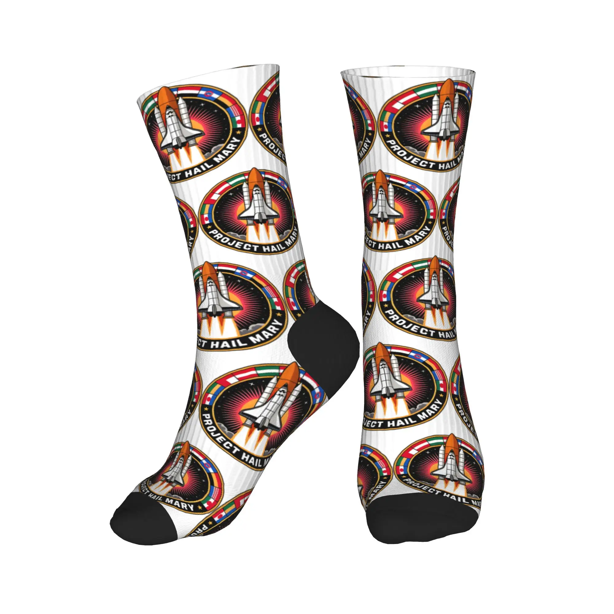 Project Hail Mary Logo Stockings  Design Leisure Socks Winter Anti Slip Socks Women Men Cycling Quality Socks