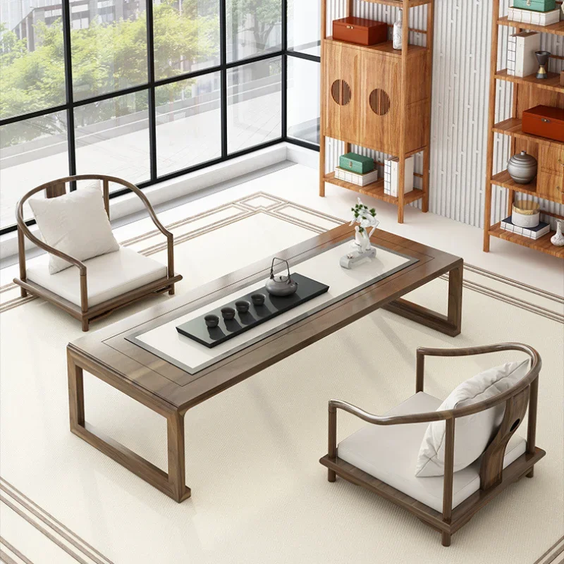 

Products can be customized Japanese-style solid wood tatami tea table small household bay window landing table tea table