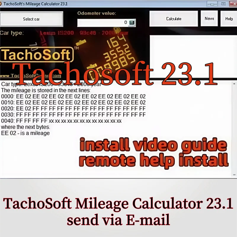 

Modify Mileage TachoSoft Mileage Calculator 23.1 SOFTWARE car mileage calculation EEPROM ECM English for Peugeot for Jeep