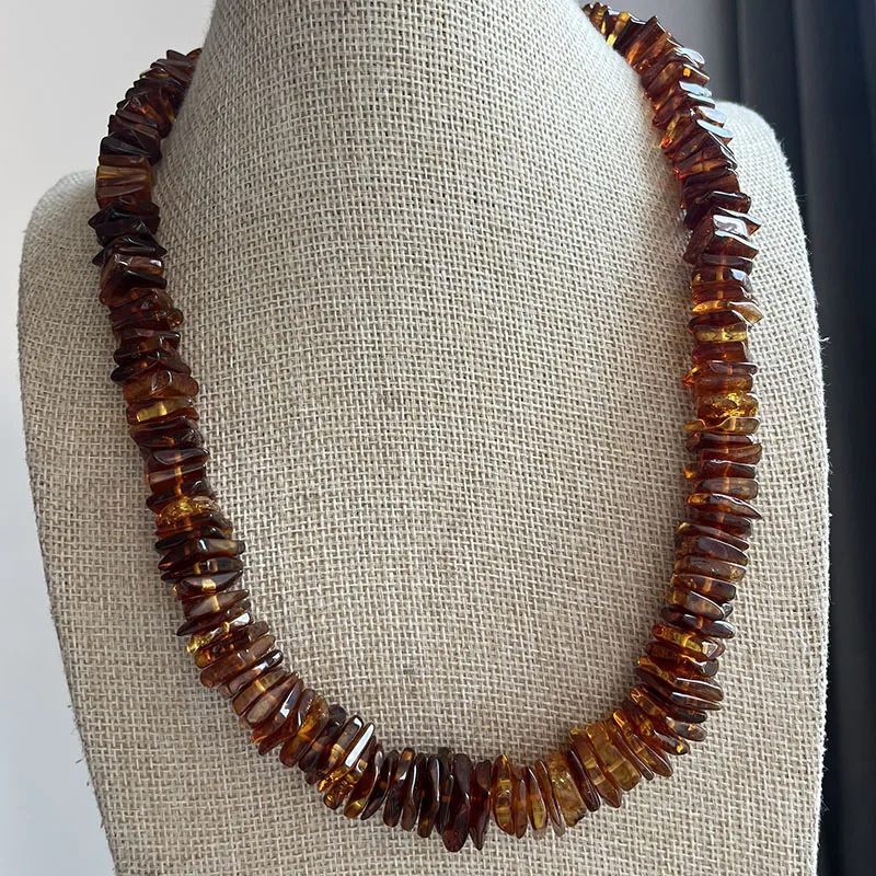 Yoowei Halskette aus 100 % Naturbernstein als Geschenk, europäische baltische Original-Medizinperlen, wunderschöner, einzigartiger Heilschmuck-Lieferant – Detail 2