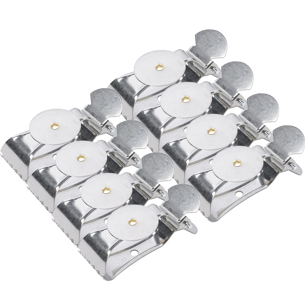 

8pcs Curtain Clips Heavy Duty Thickened Metal Serrated Non-Slip Clamp For Drapes Tapestries Home Hotel Decor Curtain Holdbacks