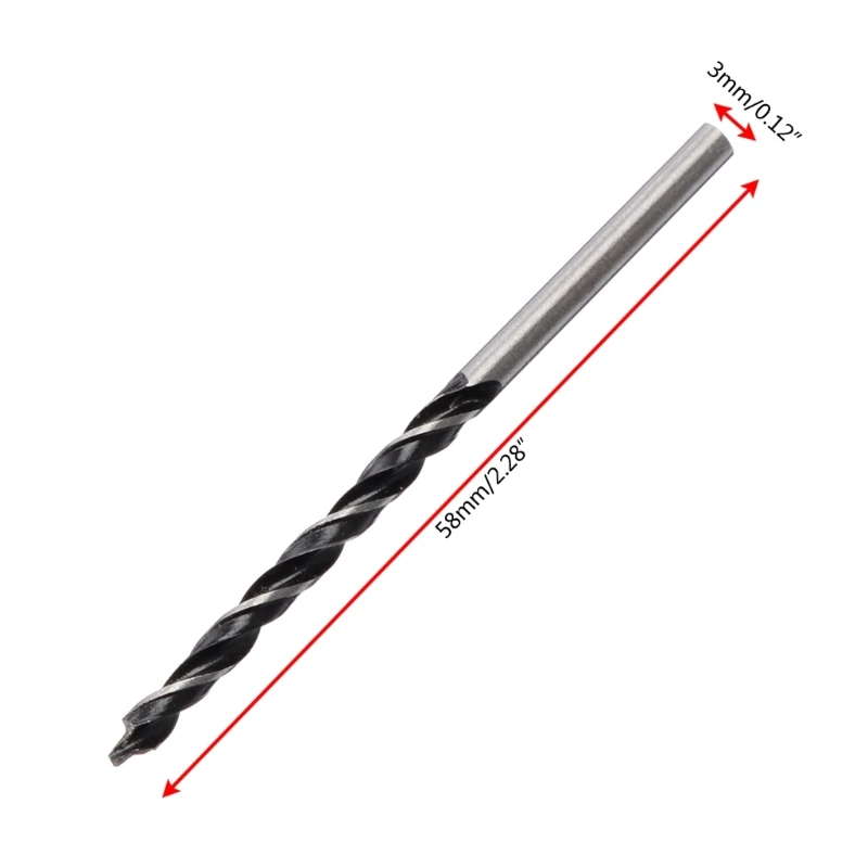 10 Mũi Khoan Xoắn Thép Carbon 3Mm Giảm Vỏ Chế Biến Gỗ Dropshipping