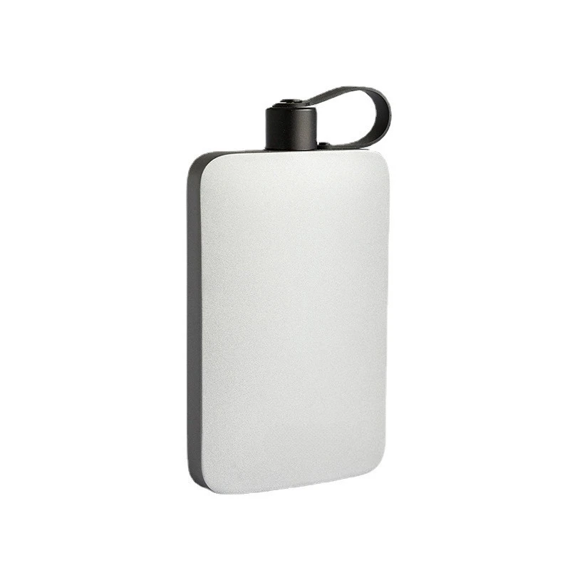 

Stainless steel flat kettle, portable fitness outdoor water cup, sports ultra-thin water bottle