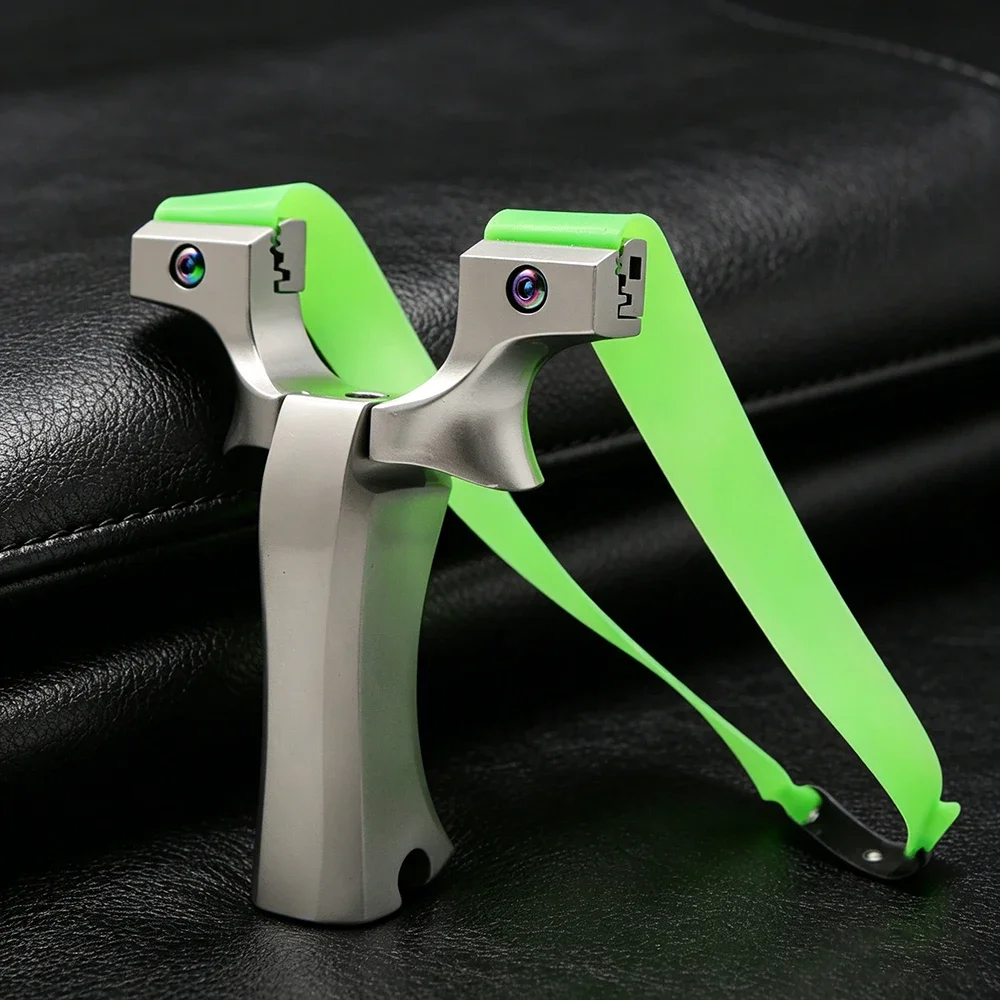 

9025 Silver Alloy Slingshot High Quality Professional Shooting Slingshot Outdoor Target Shooting Precision Practice Hunting