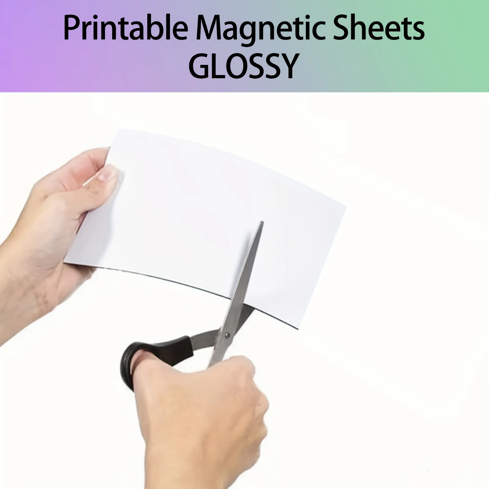 4R A4 Printable Magnetic Sheets Non Adhesive 13.5mil Thickness Glossy/Matte Photo Paper for Inkjet Printers 4x6 Inches Size