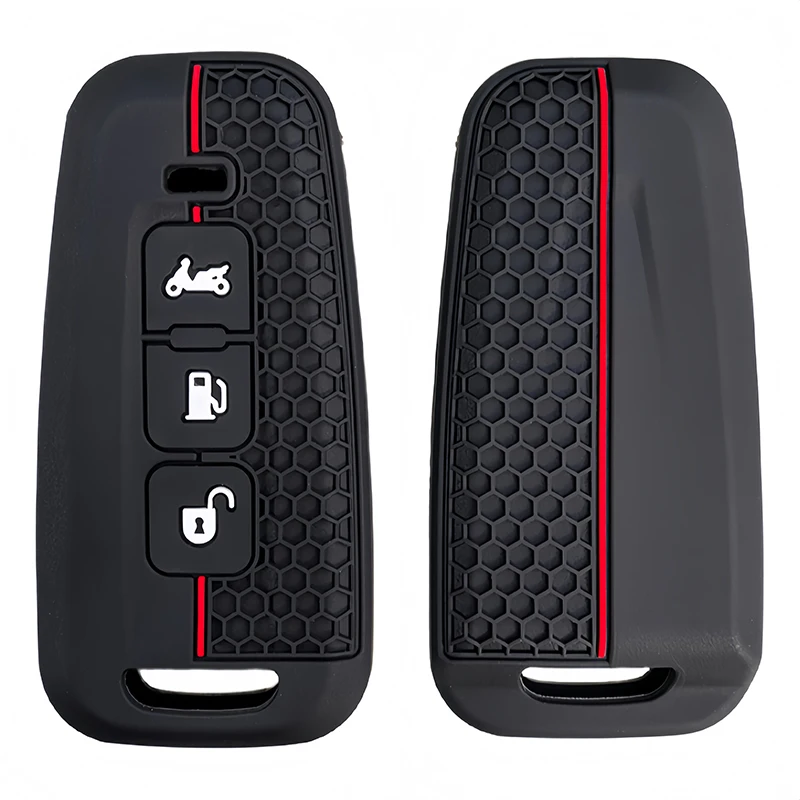 

Silicone Motorcycle Key Case for Piaggio Beverly 400 Beverly400 Remote Cover Shell Keychain Fob Accessories