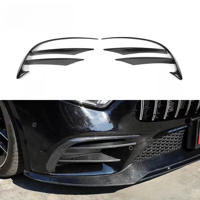 Carbon fiber front bumper, wind knife spoiler, fog lights, wind knife trim accessories