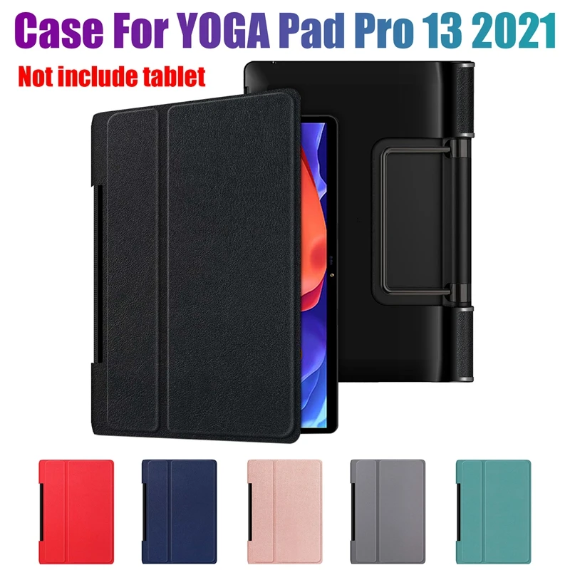 Tablet Case For Lenovo YOGA Pad Pro 13.0 Inch YT-K606F Protective Case PU Leather Case Anti-Fall Cover Tablet Stand