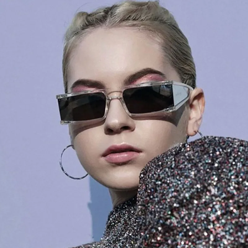2022 Vintage Multi glasses lens Sunglasses Women men hip hop Rectangle Sun Glasses Female men Popular Colorful Square Eyewear image 4