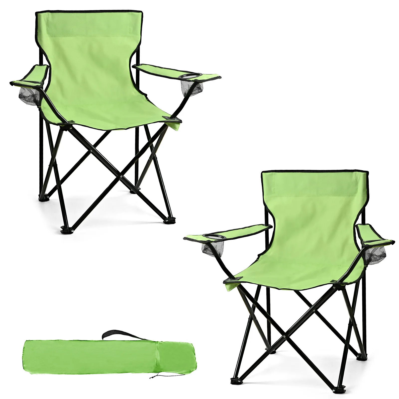 

Outdoor Portable Simple Oxford Cloth Beach Chair Armrest Leisure Folding Single Outdoor Furniture