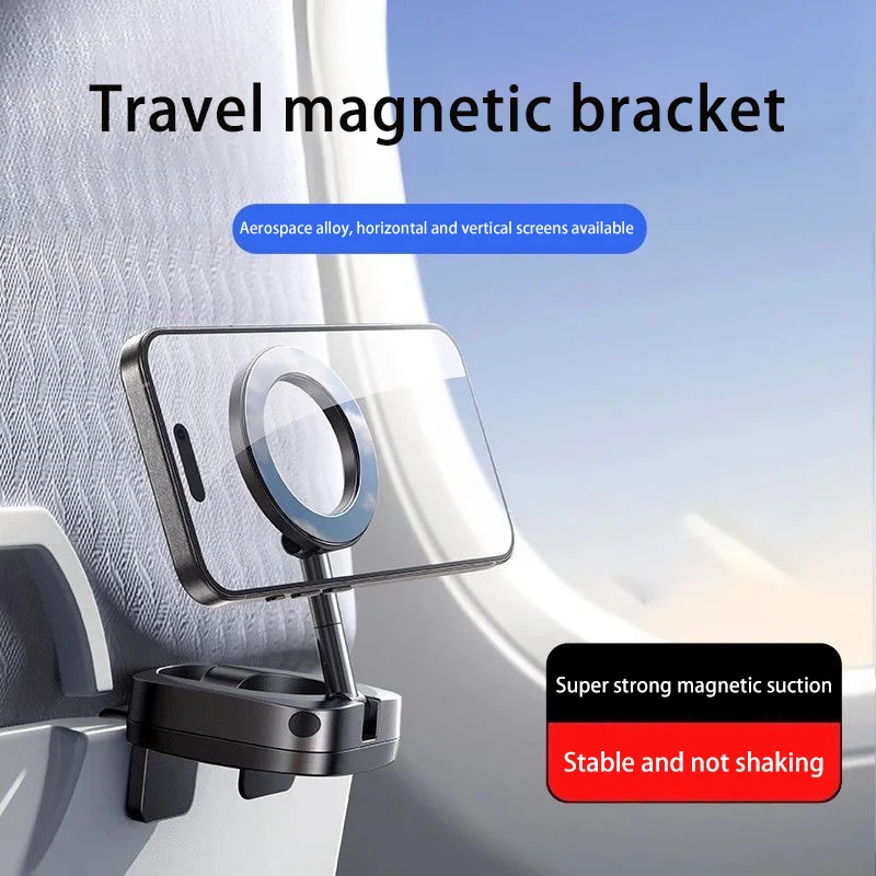 

2025 Airplane Tablet Holder Travel Train Seat Cupboard Handfree Foldable Phone Bracket Stand Desk Edge Grip 360 Rotation