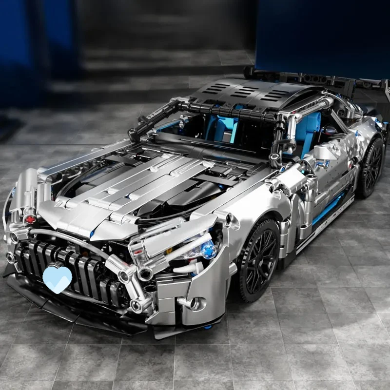 

1:14 Scale Racing Car Building Blocks Set - 1466PCS Model Kit for Boys & Adults Collectible Birthday Gift