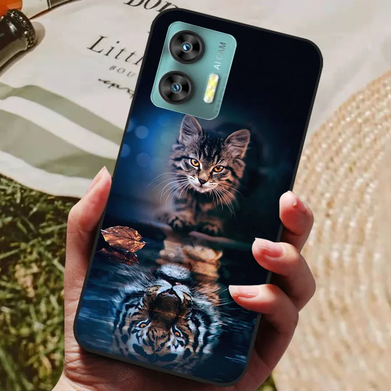 For Oukitel C35 Case C 35 36 Black Cover Lion Wolf Silicone Soft Back Cases For Oukitel C36 Phone Case OukitelC35 OukitelC36