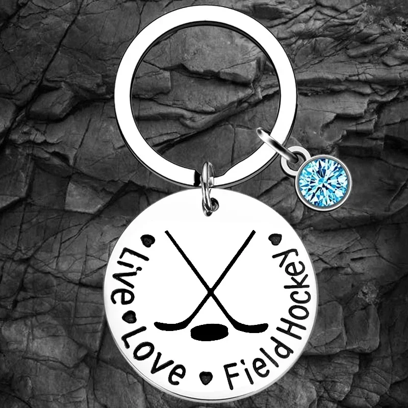 Field Hockey Keychain Girl Field Hockey Players Key Rings Teen Girls Birthday Graduation Gifts