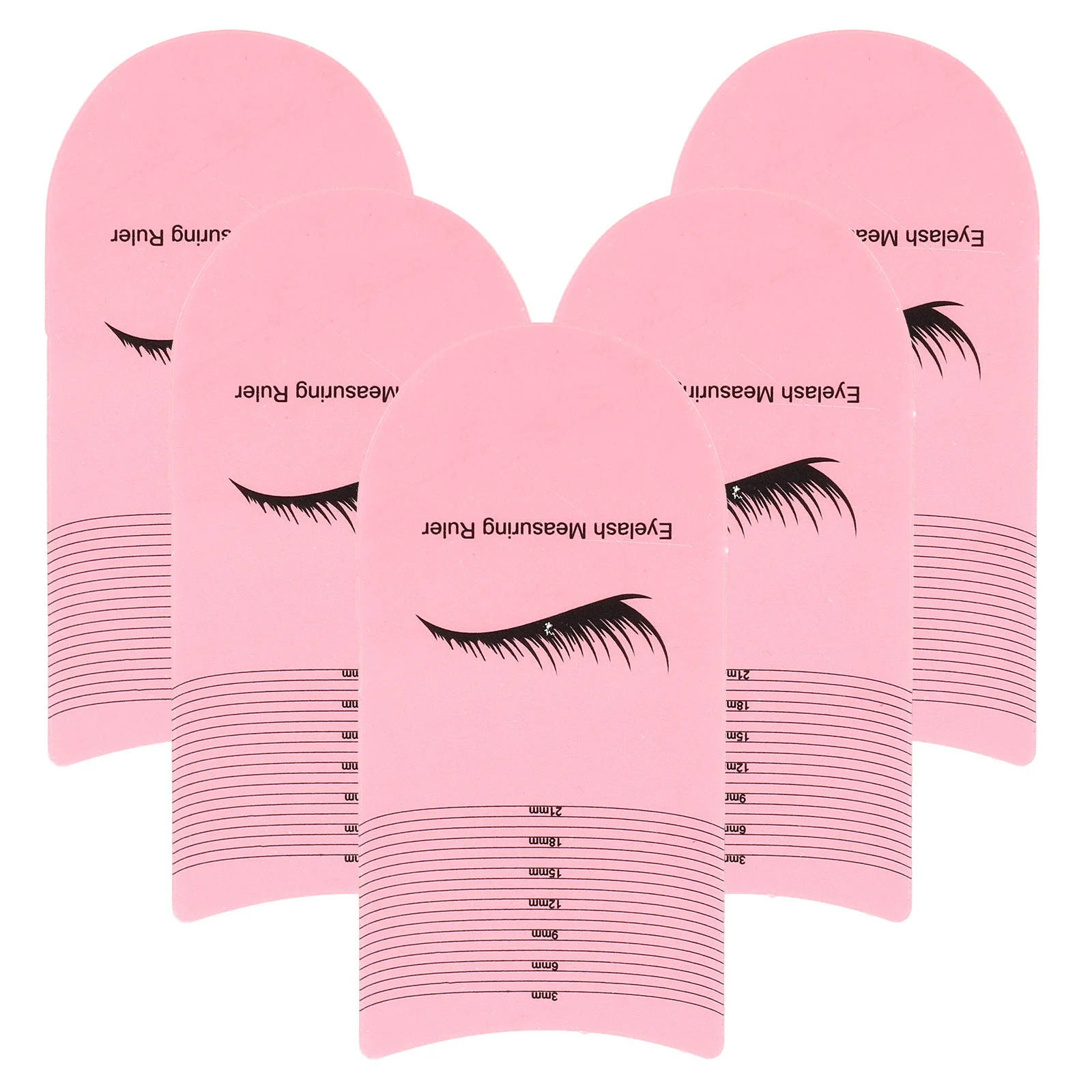 5 قطعة مساطر قياس الرموش دقيقة أدوات قياس طول الرموش رمش الشباك درجة حاكم أدوات للرموش #1