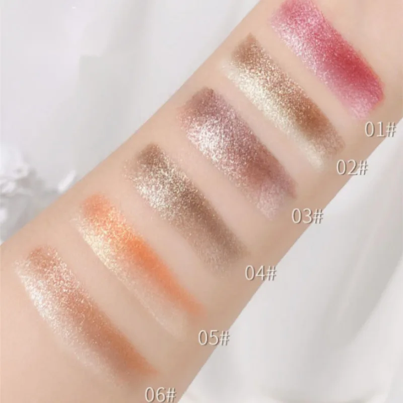 อายแชโดว์ 2 สี 1 ชิ้น - ไล่โทนสี, ไม่เลอะง่าย, กลิตเตอร์, สดใส, เม็ดสีสูง, เหมาะสําหรับใช้ประจําวัน