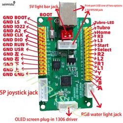 ps4 ps3 RP2040 development board arcade USB zero delay encoder supports Switch pc360 Android multi-function line board