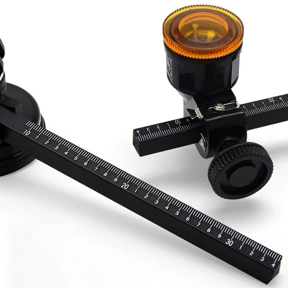 1 قطعة أداة قطع دائرية لثقب الزجاج لغطاء المطبخ وعجلات قابلة للاستبدال من سبائك الألومنيوم الأسود ملحقات قطع متينة