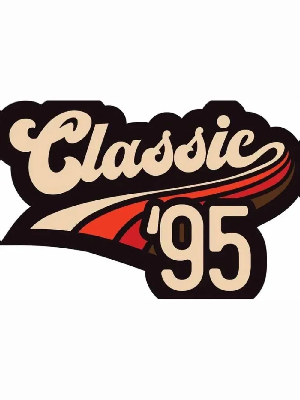 

CLASSIC 1995 Sticker Anti Scratch Exterior Decal Decor Tank Can Oil Weatherproof Vinyl Gas Diesel Camping Car Stickers