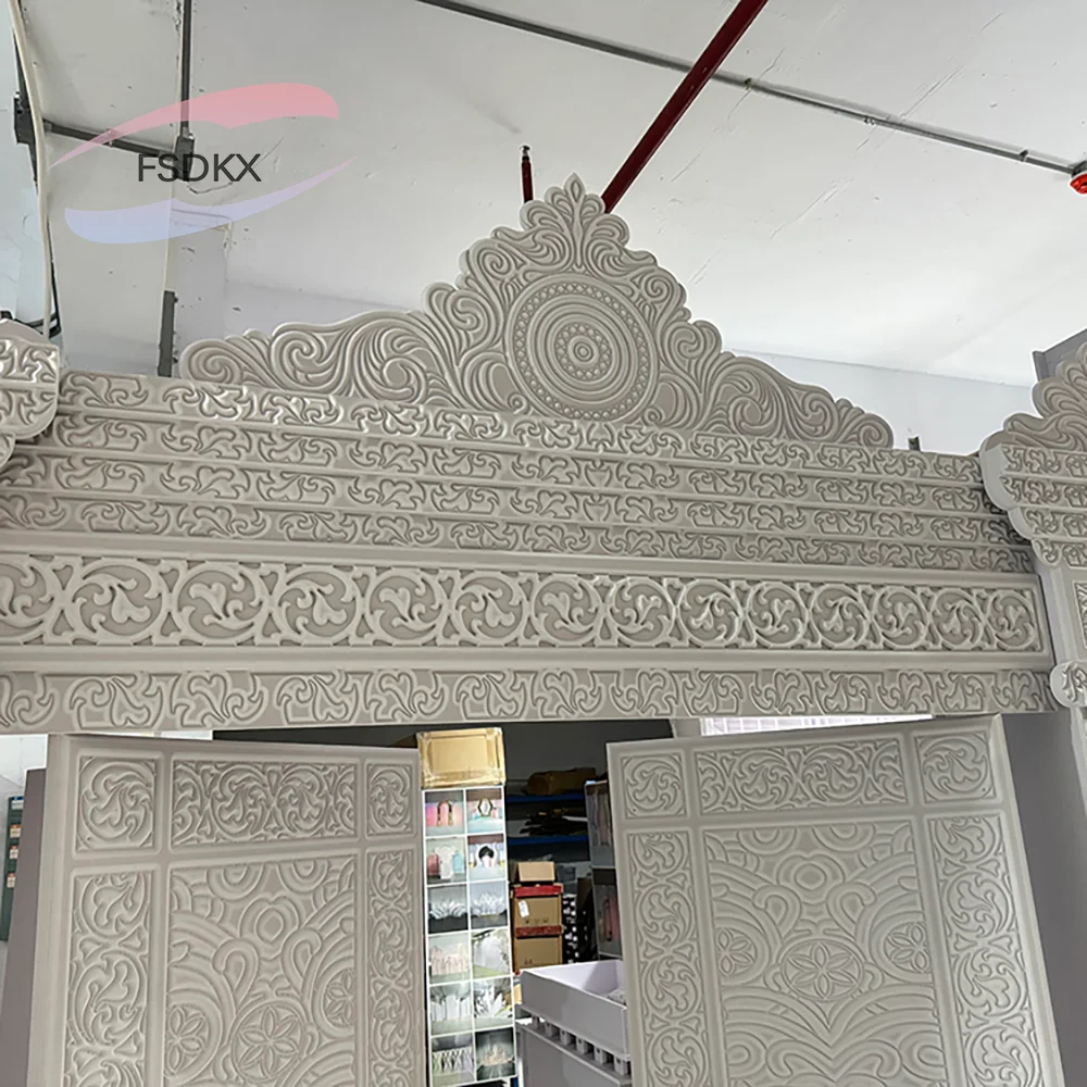 Elegant Arch Stage Backdrop For Event Stage Indian Backdrop White Castle Backdrop