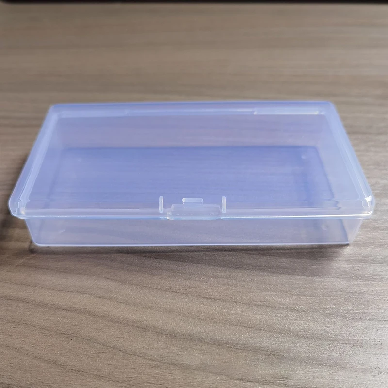 Rectangular Lock Empty Box Transparent Plastic Spare Parts Tool Storage Box
