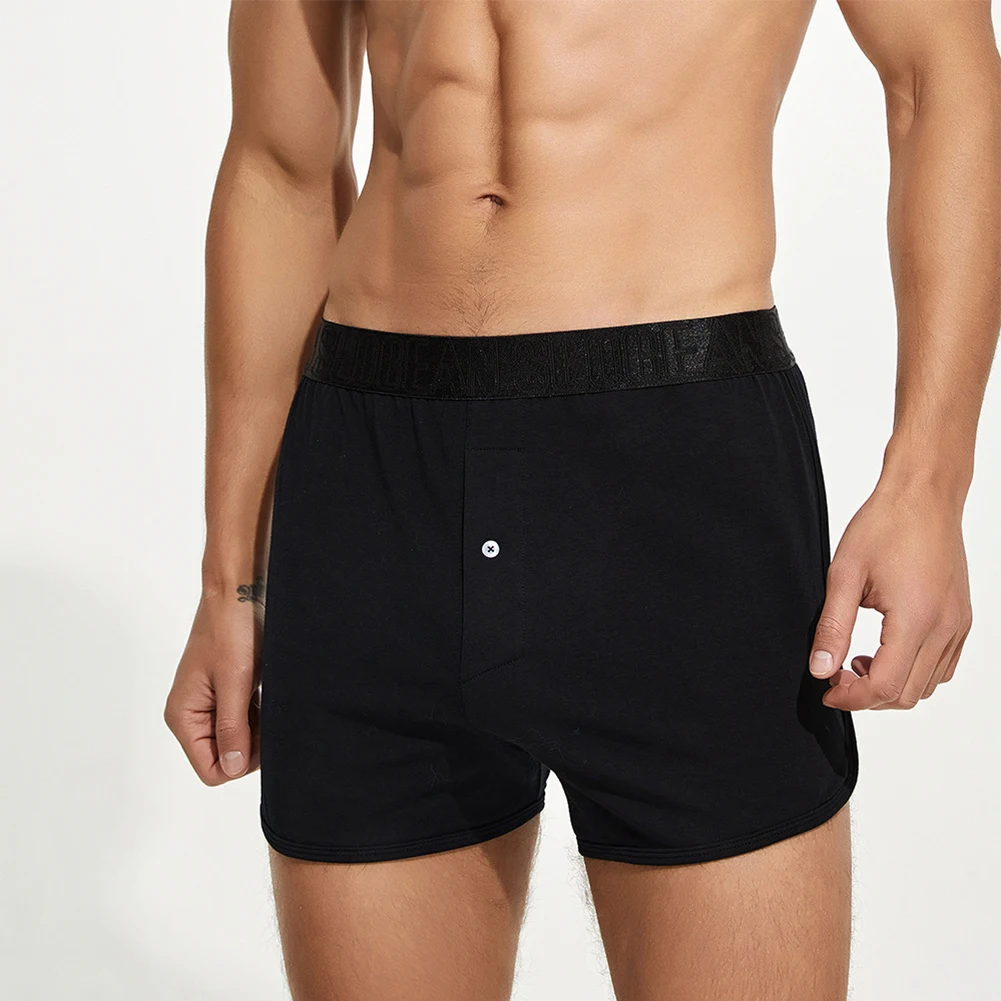 Mens Casual Shorts U Convex Boxers Underwear Low Rise Tracksuit Underpants Boys Male Swim Briefs Shorts Trunks Sleep Bottoms