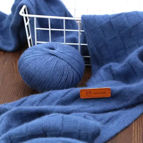High-Quality Cashmere Scarf Material Kit, Wool Cashmere Yarn, Material Kit for DIY Hand-Knitted Cashmere Scarves, Suitable for Making Couple Scarves, High-End Cashmere Sweaters, Sweaters, Hats, Large Shawls, Vests, Gloves, and Other Autumn and Winter Fashion Warm Knitwear for Men and Women, Including 6 Yarns + Sweater Needles and Decorative Patches