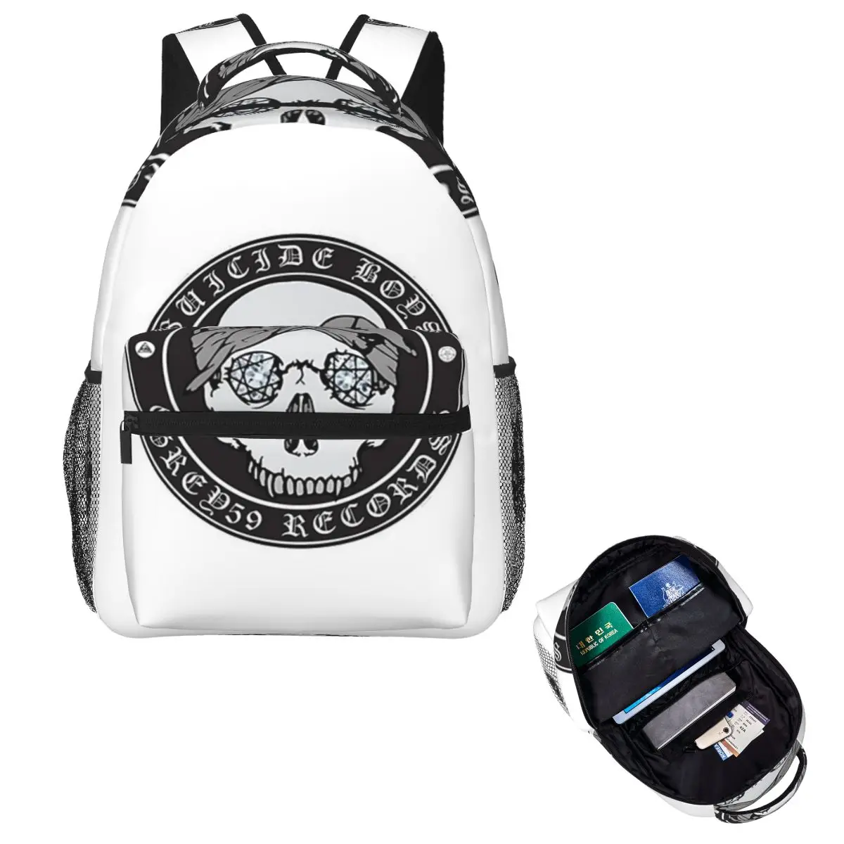 

GREY 59 $uicideboy$ Logo Drawstring Bag36 Backpack Hot Sale Daypack Large Capacity Kids BookBag School Bag Shoulder Bags
