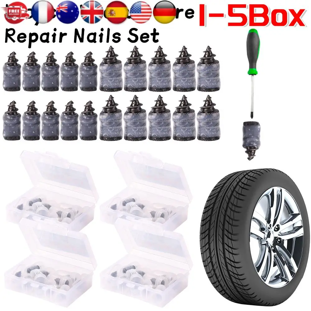 

1-5 коробок, резиновые гвозди для ремонта бескамерных шин, комплект для ремонта проколов без клея, велосипед, мотоцикл, автомобиль, скутер, грузовик, велосипедные аксессуары, новинка