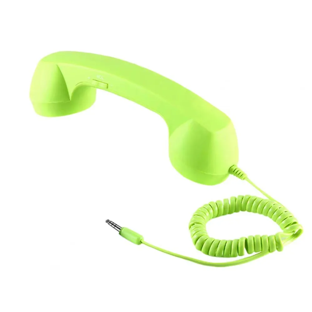 Wired Receiver Retro Telephone Handset Type-C/3.5mm Handheld Receiver Wired Microphone Handset with Microphone Speaker
